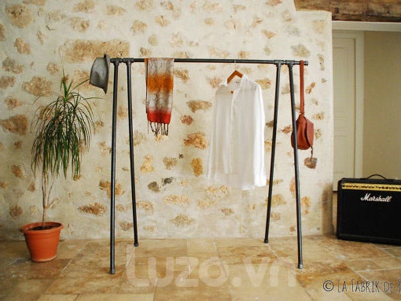 Giá (kệ) treo quần áo ống nước – LZCS16013