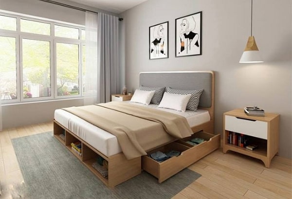 Giường ngủ gỗ MDF rất được ưa dùng