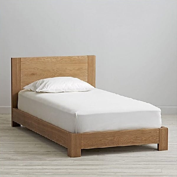 mẫu giường gỗ 80cm được thiết kế đơn giản