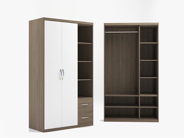 tủ gỗ công nghiệp 2 cánh