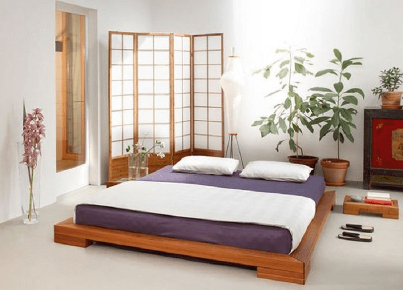 Chiều cao của giường kiểu Nhật rất an toàn