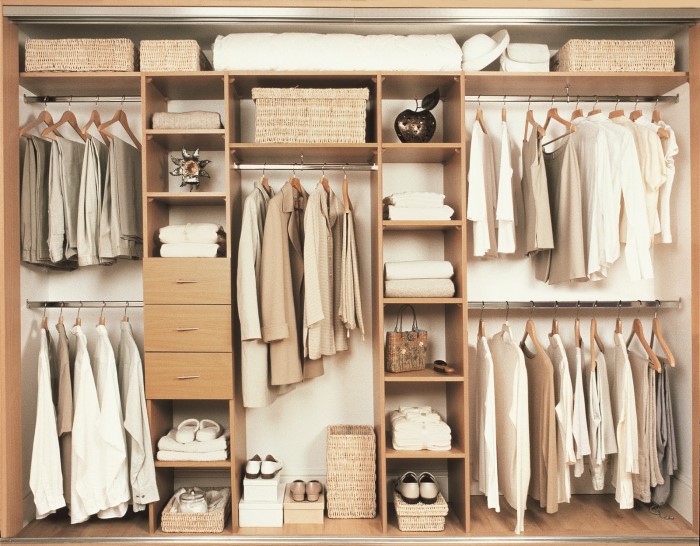 cách sắp xếp tủ quần áo