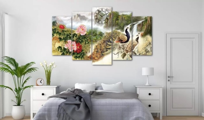 decor phòng ngủ chill bằng tranh