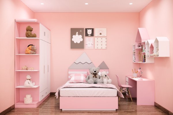 Bộ giường tủ phòng ngủ cho con nhỏ