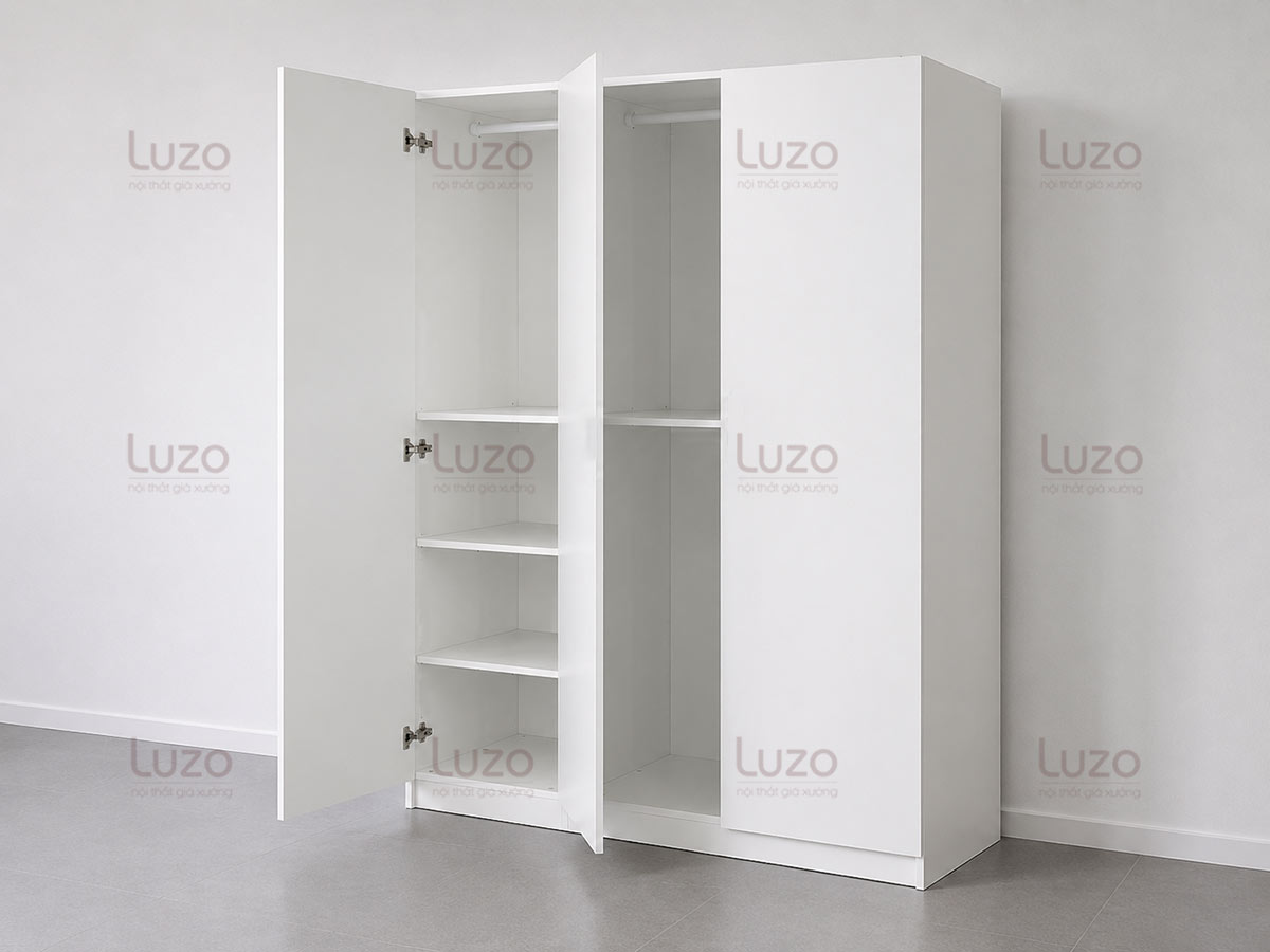 Tủ quần áo gỗ công nghiệp MDF giá rẻ LZW48