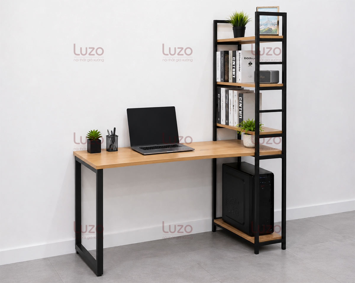 Bàn học sinh liền kệ sách STD25