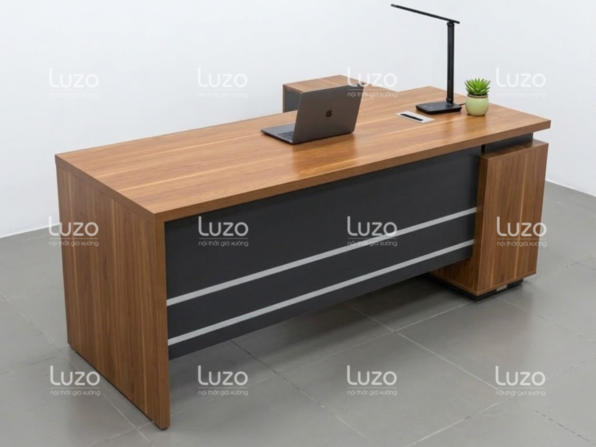 Bàn giám đốc kiểu chữ L cao cấp Boss Desk 18