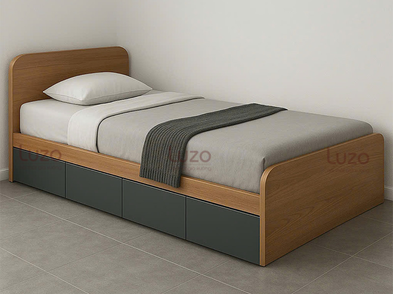 Giường ngủ gỗ MDF chống ẩm M34 Luzo Home