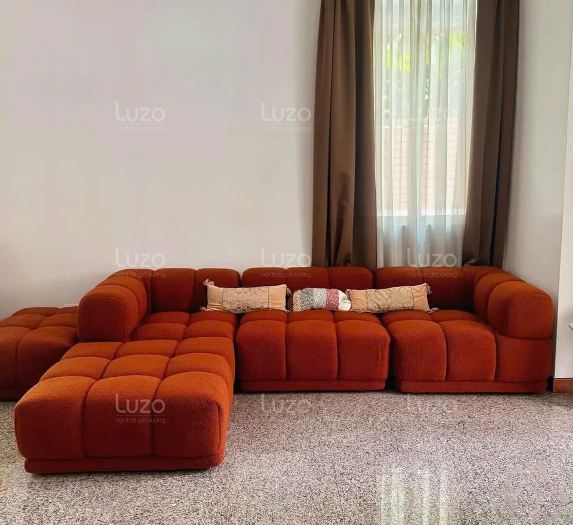 Bọc sofa cho phòng khách hiện đại