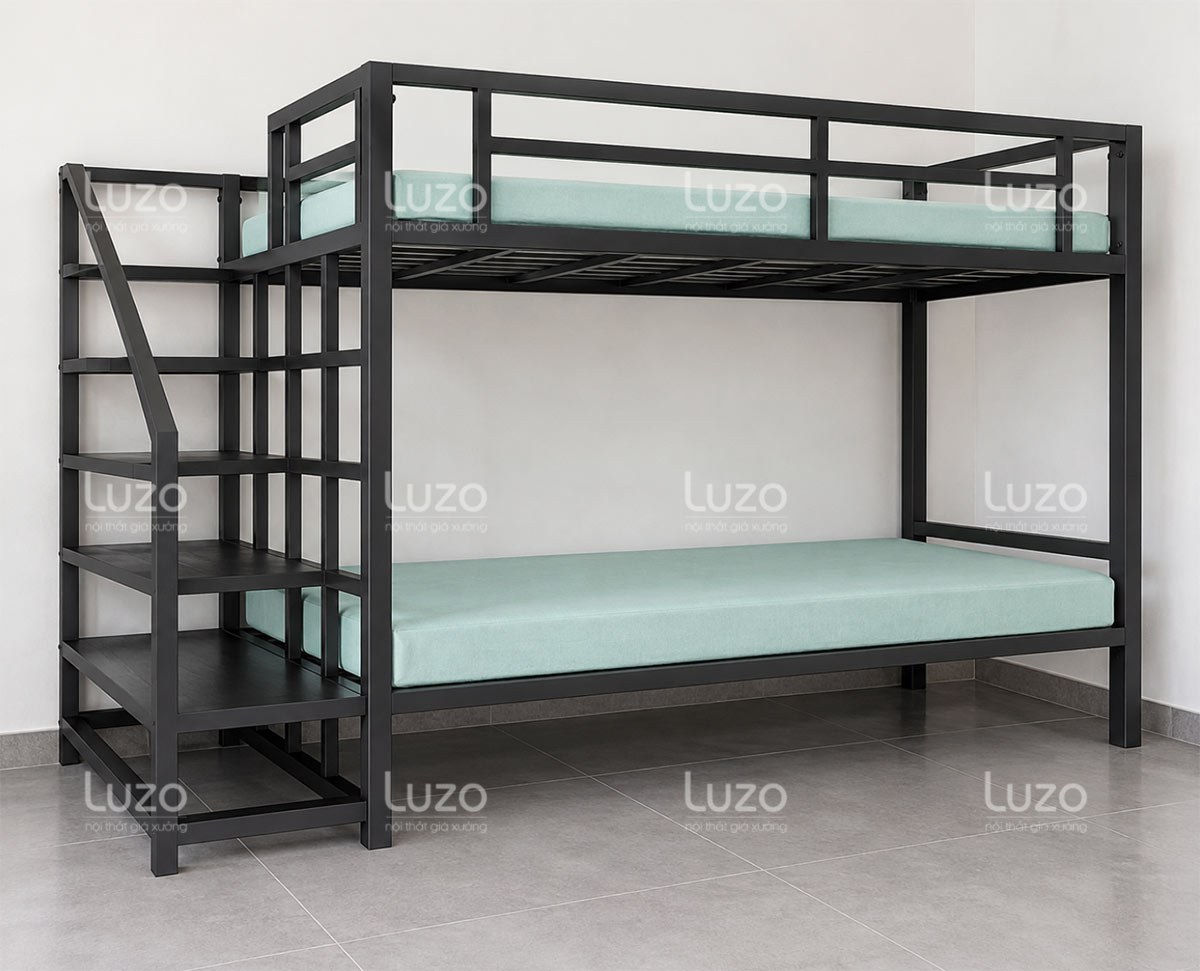 Giường 2 tầng sắt hiện đại GT34 chắc chắn cho nhà nhỏ