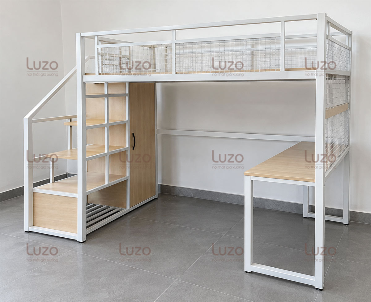 Giường tầng kèm bàn học GT39 – Giải pháp tiết kiệm không gian