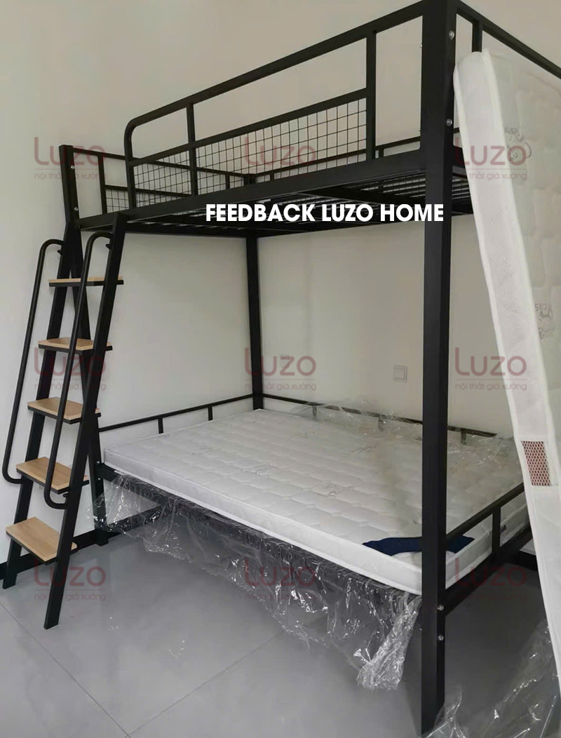 Giường tầng sắt GT35 thiết kế hiện đại, tiết kiệm không gian