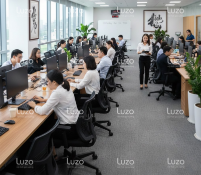 Ghế làm việc lưng lưới cho nhân viên văn phòng, phù hợp khí hậu nóng ẩm