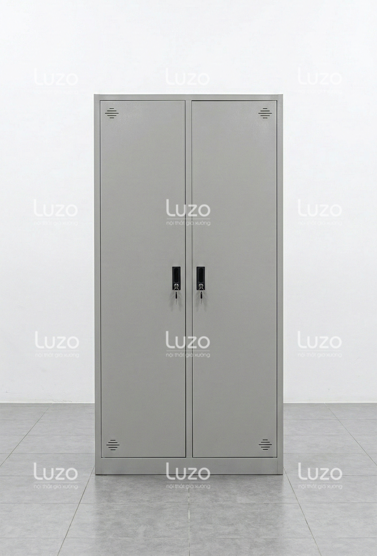 Tủ hồ sơ sắt sơn tĩnh điện màu xám kích thước 915x450x1830mm dùng cho văn phòng
