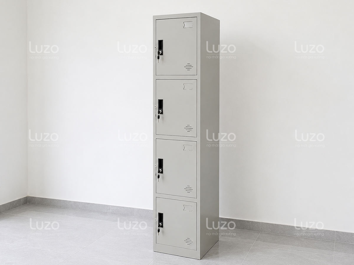 Tủ Locker Sắt 4 Ô LOC-S4-1 Luzo Home