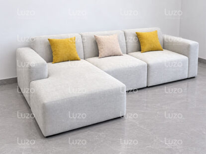 Ghế sofa chữ L đơn giản SF-L08 góc chụp tổng thể