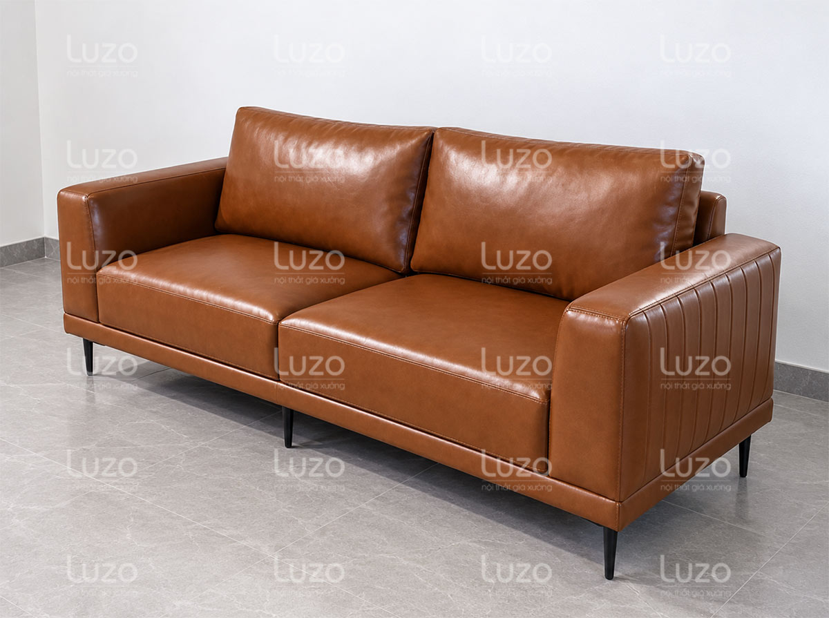 Ghế sofa da hiện đại SF-i27 góc chụp chéo