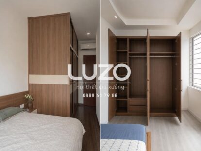 So sánh tủ quần áo cánh lùa và cánh mở trong phòng ngủ