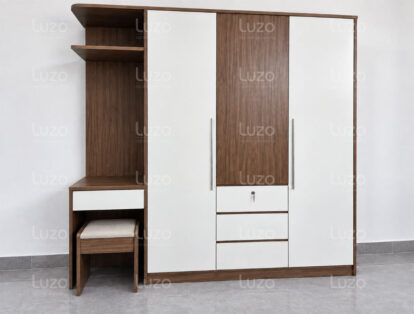 Tủ quần áo kèm bàn trang điểm LZW106 Luzo Home góc nhìn phía trước