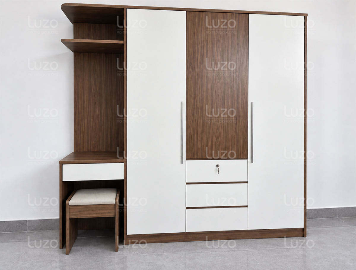 Tủ quần áo kèm bàn trang điểm LZW106 Luzo Home