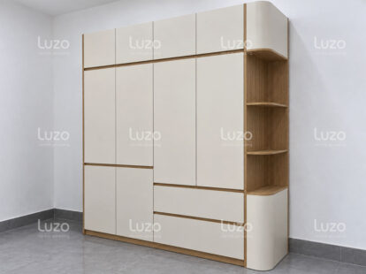 Tủ quần áo gỗ công nghiệp MDF LZW117 ảnh tổng thể